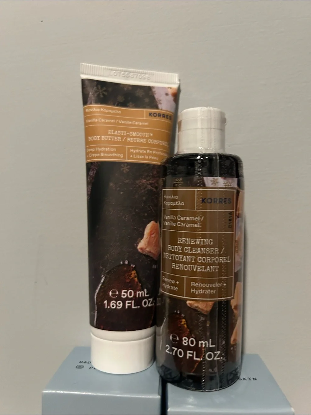Korres Vanilla Caramel Body Cleanser & Butter Duo